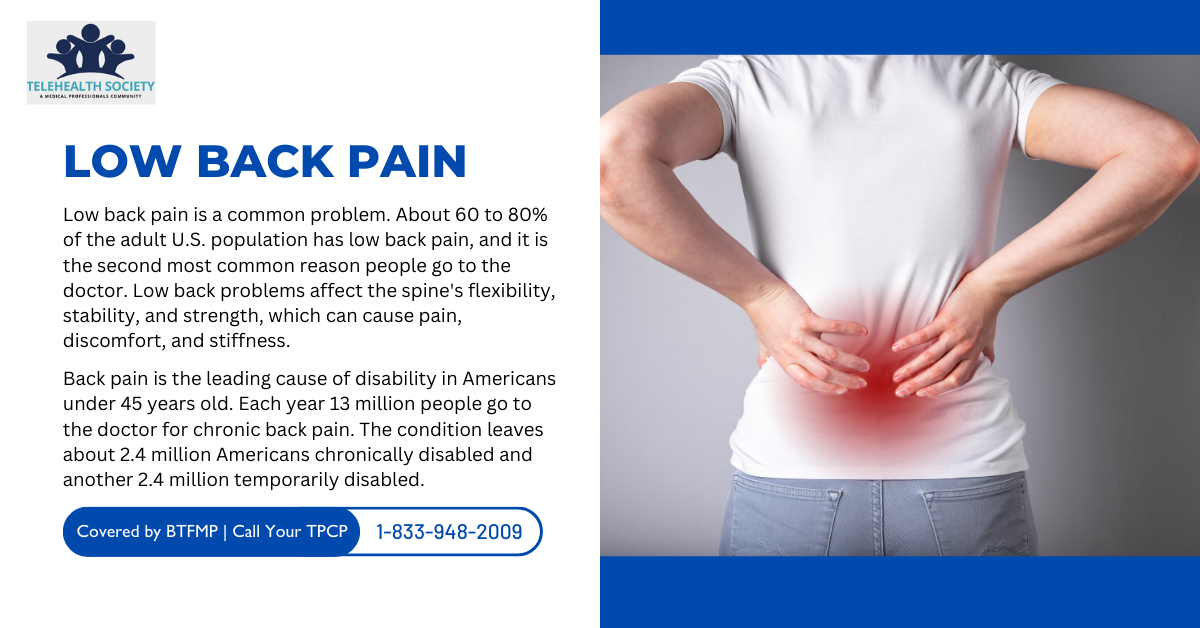 LOW BACK PAIN – Telehealth Society Market